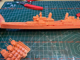 3d Printed Kit 1/700 Hms Cheshire Cruiser(full Hull/waterline)